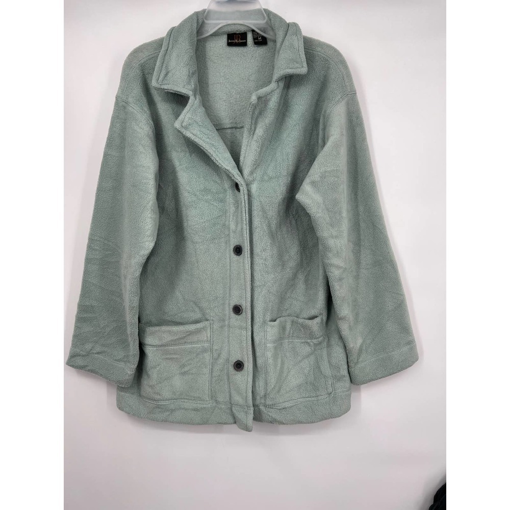 Jenny Buchanan Botton Up Fleece Jacket Women's Size M - Picture 1 of 4
